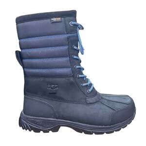 UGG Butte Quilted Black Waterproof Winter Snow Boots Men's Size 10